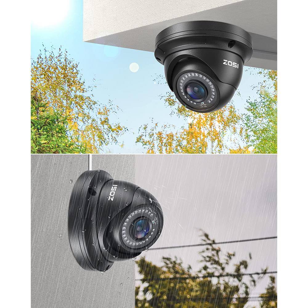 ZOSI ZM4295E 5MP Wired PoE Add-On IP Security Camera 80 ft. Night Vision Only Work with Same Brand NVR Model 4IPC-4295E-B-C-A2