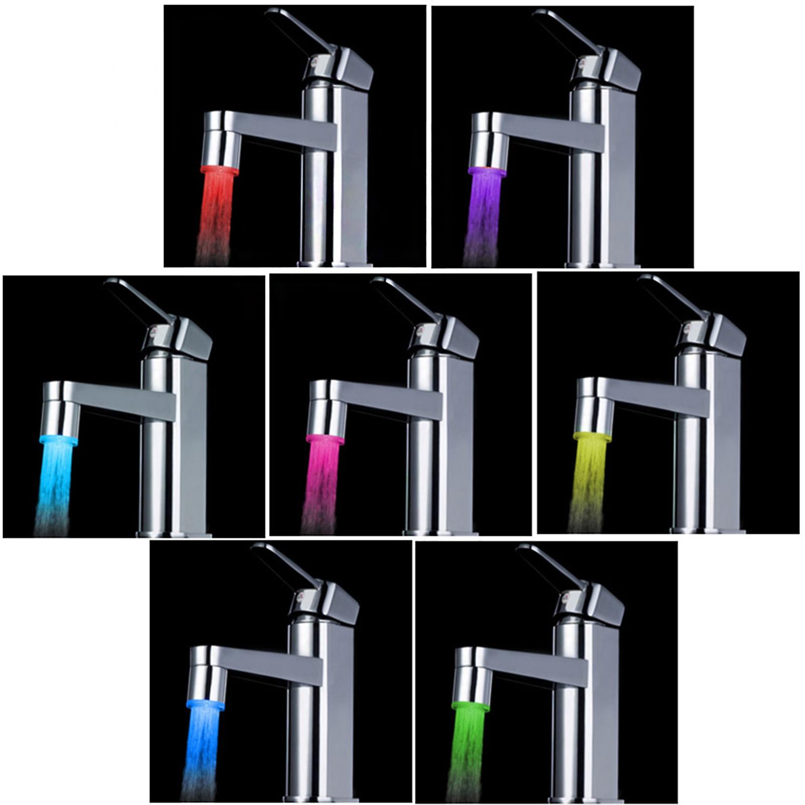 Anself 7 Colors Changing Glow Led Light Water Stream Faucet Tap No.231300