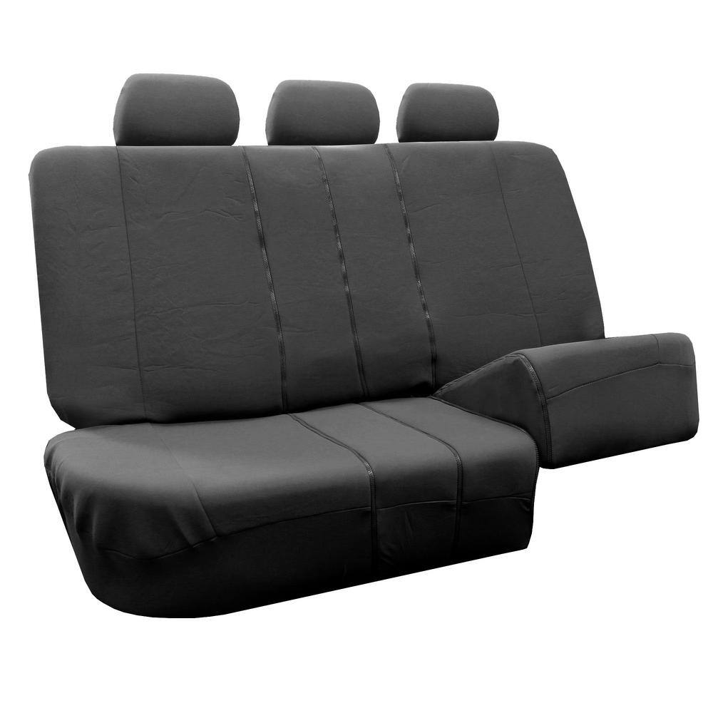 FH Group Flat Cloth 47 in. x 23 in. x 1 in. Multi-Functional Full Set Seat Covers DMFB052CHRCL115