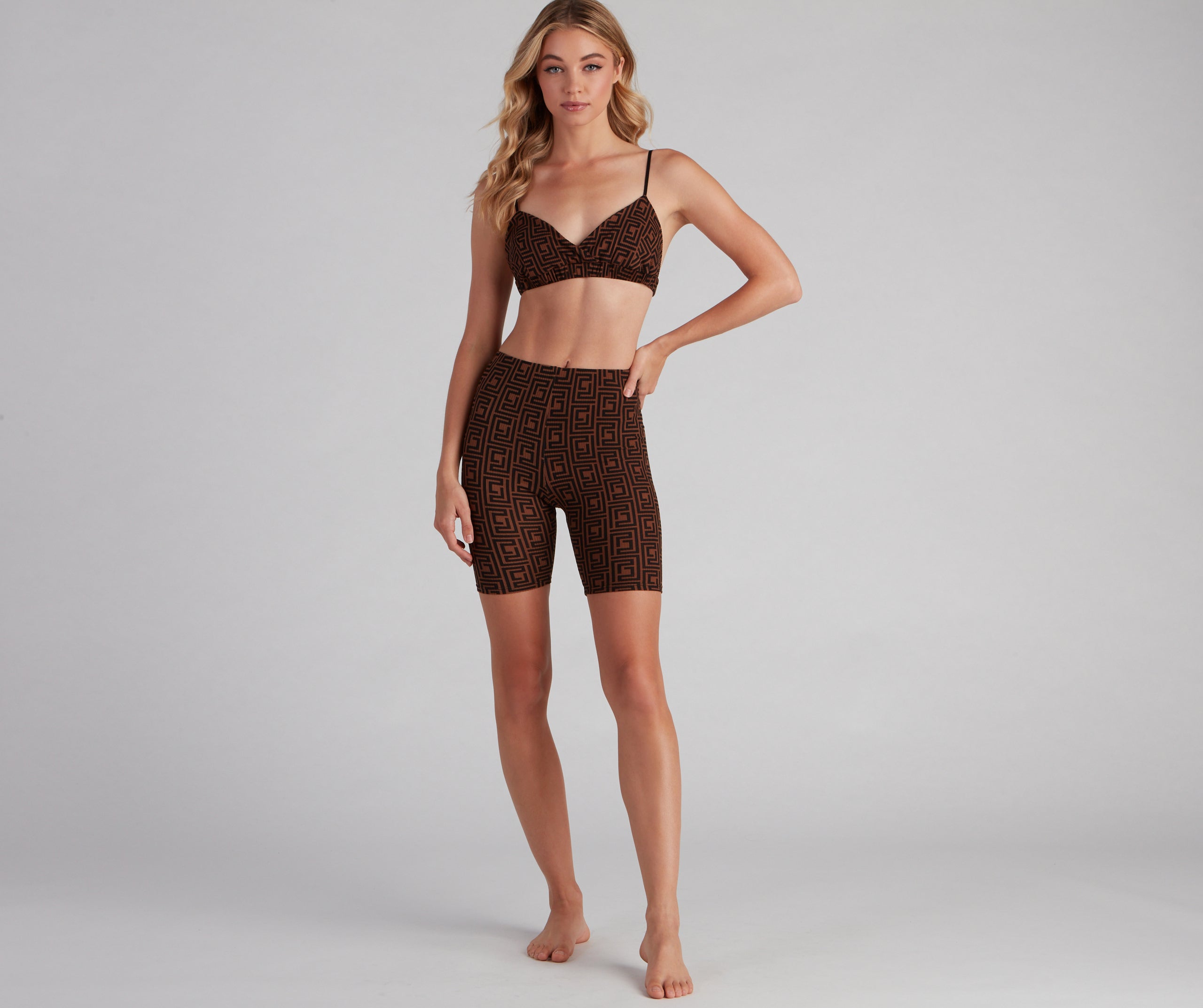 Greek Mystique Pajama Biker Shorts