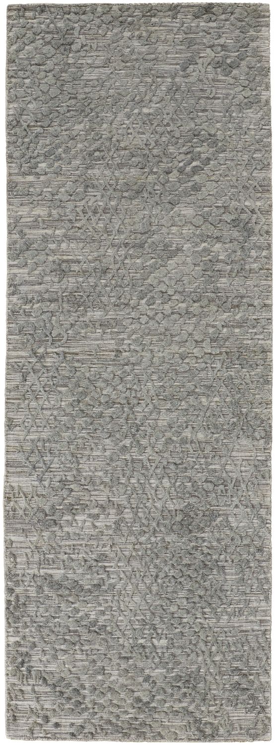 Huntley Hand Woven Gray and Green Rug by BD Fine