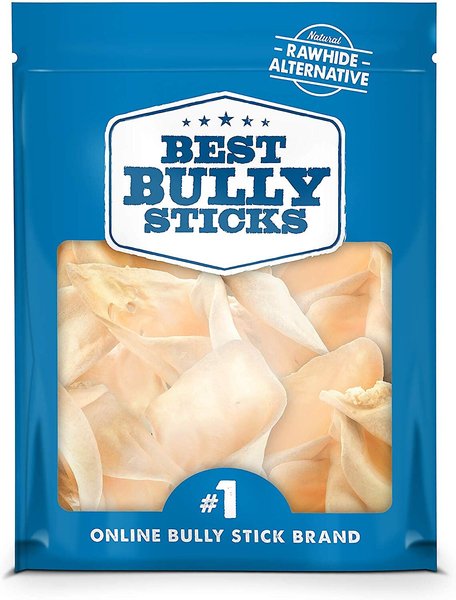 Best Bully Sticks Natural Cow Ear Dog Chews， 12 count