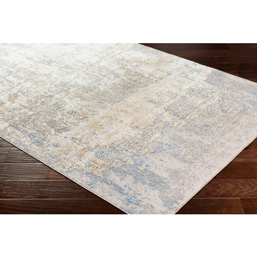 Aisha Viscose Distressed Sky Blue Rug