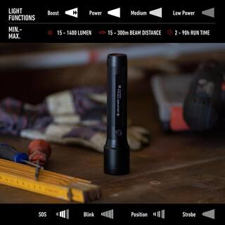 LEDLENSER P7R Core Rechargeable Flashlight 1400 Lumens Advanced Focus System Constant Light Output Waterproof P7R Core