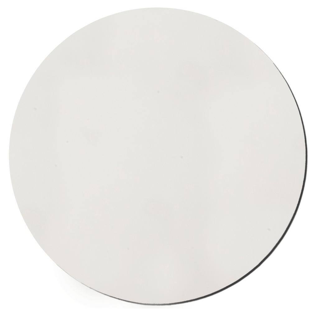 Owens Corning Paintable White Fabric Circle 24 in. Sound Absorbing Acoustic Panels (2-Pack) 02606