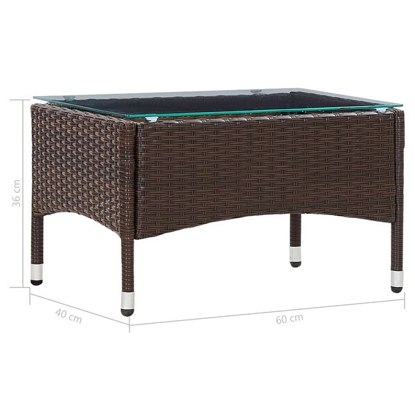 vidaXL Coffee Table Brown 23.6