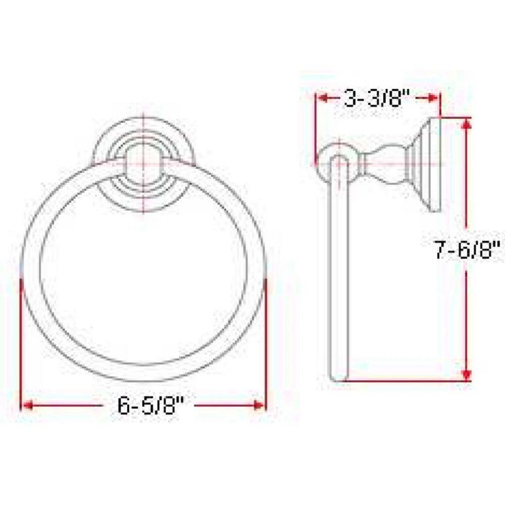 Design House Calisto Towel Ring in Oil Rubbed Bronze 538421