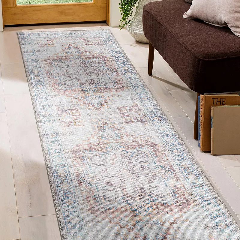 World Rug Gallery Bohemian Distressed Machine Washable Area Rug