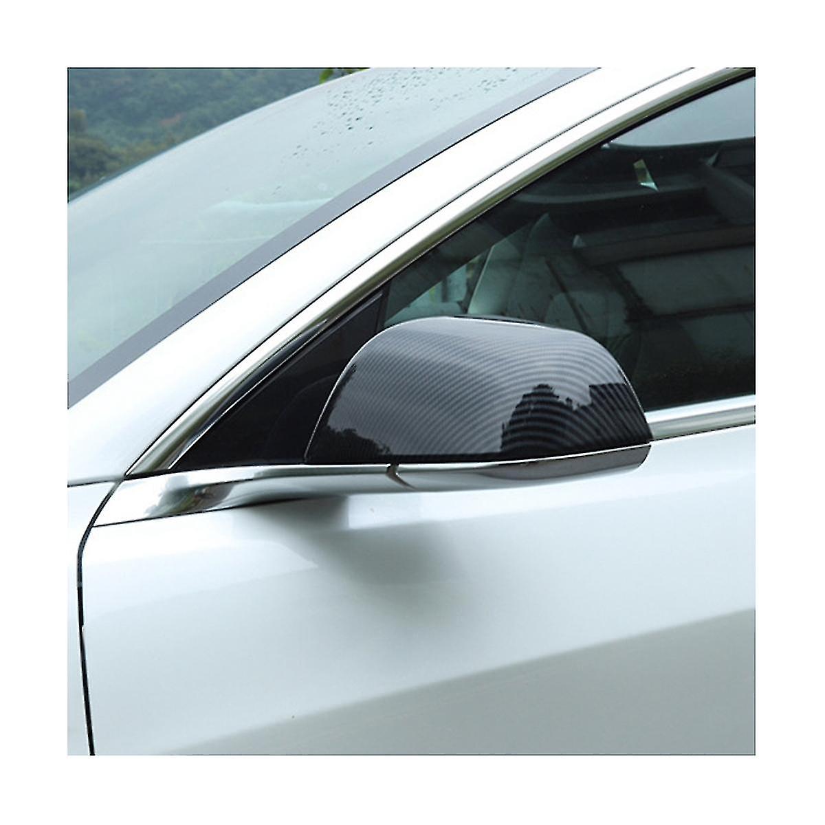 For Model3/y Rearview Mirror Protection Case Blackened Carbon Brazed Dimensional Accessory Decorati