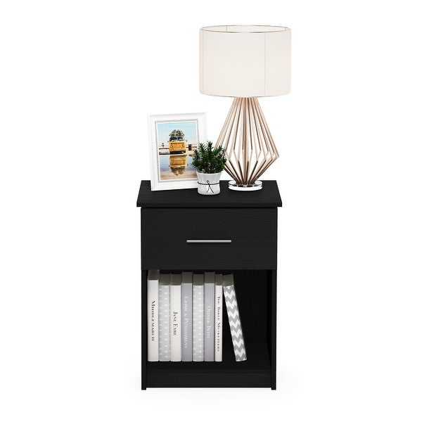 Furinno Tidur Nightstand with Handle with One Drawer