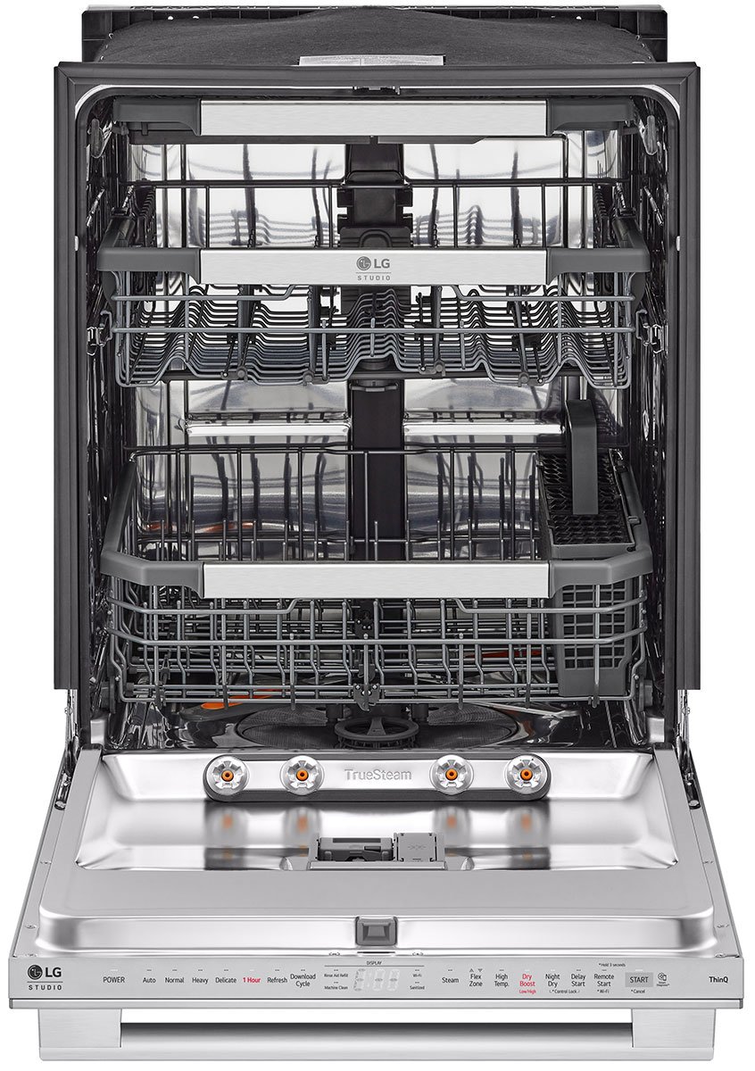 LG Studio 24-Inch Top Control Wi-Fi Enabled Dishwasher in Stainless Steel