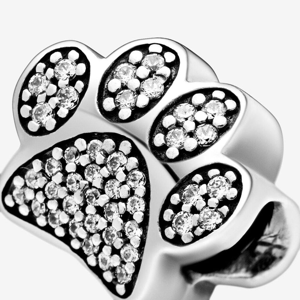 PANDORA  Sparkling Paw Print Charm