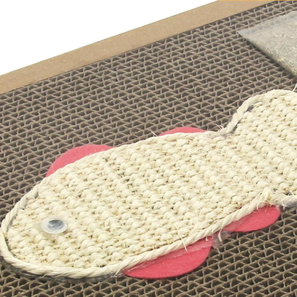 Sisal flat vanilla bait cat scratcher