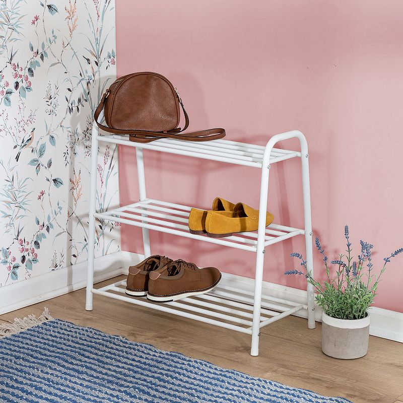 Honey-Can-Do 3-Shelf Steel Shoe Rack