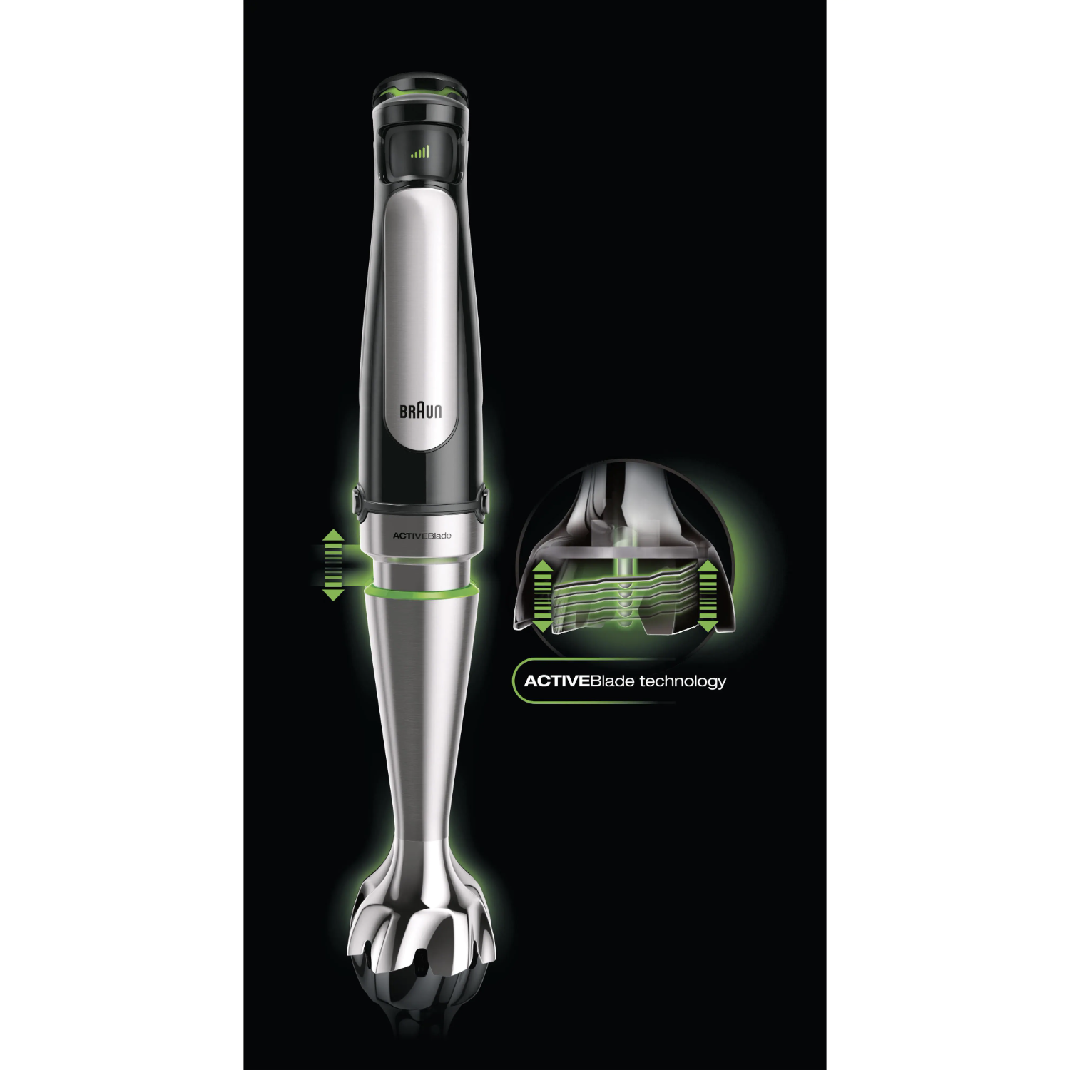 Braun MultiQuick MQ7077X SmartSpeed SS Immersion Hand Blender