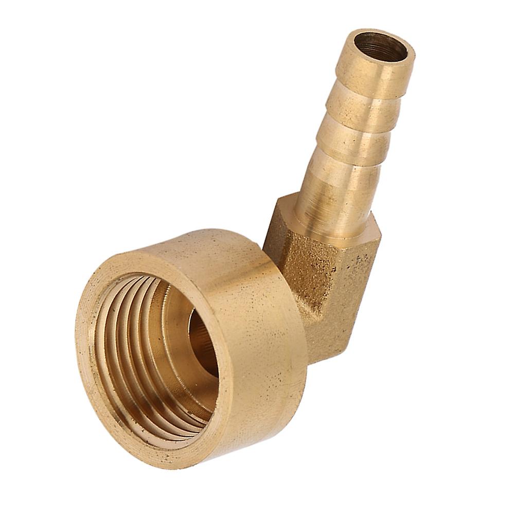 G1/2 Female Thread Brass Elbow Hose Barb Coupling Connector Joint Adapter Fitting(8mm)