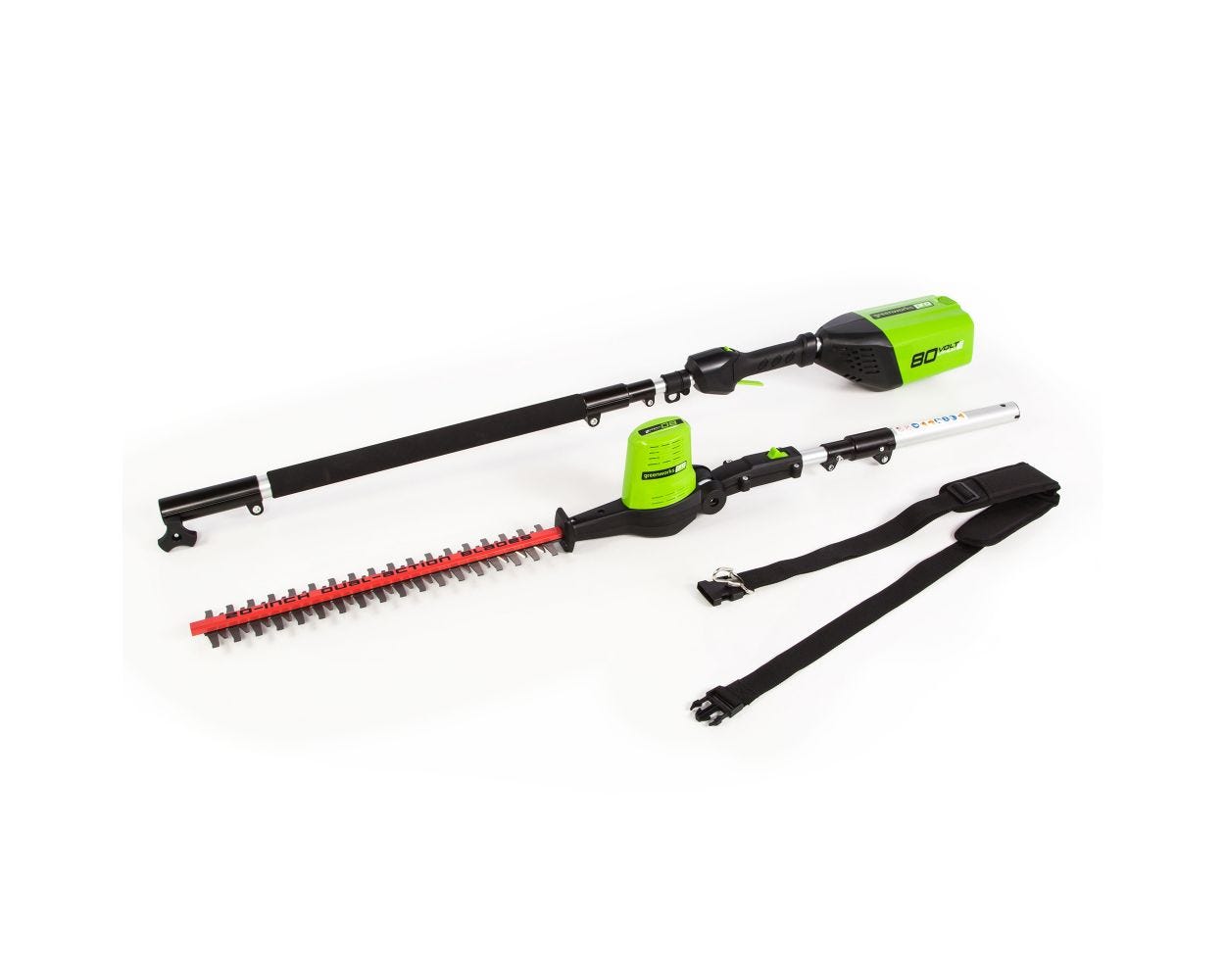 80V 20-Inch Cordless Pole Hedge Trimmer | Greenworks Pro