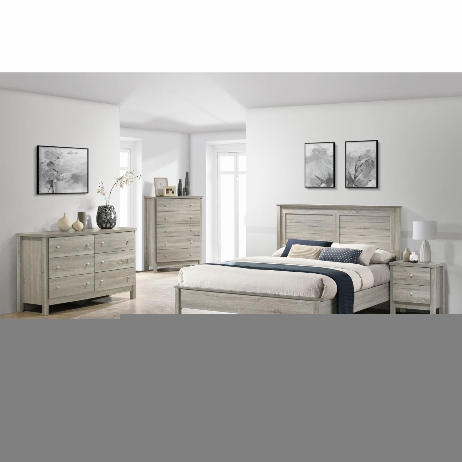 Picket House Furnishings Cian 5-Drawer Chest in Grey