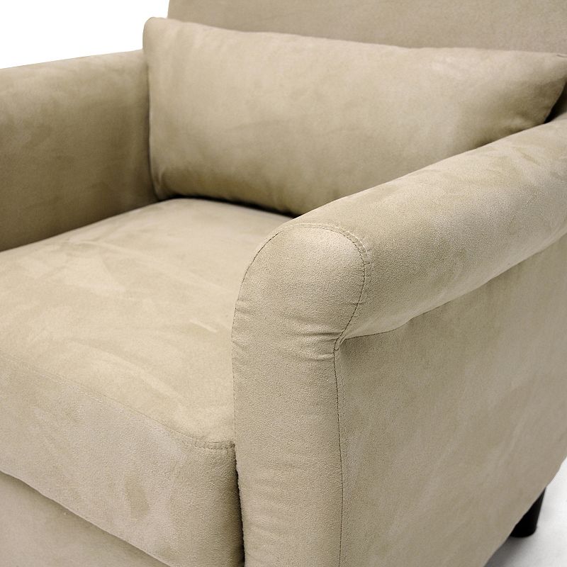 Baxton Studio Marquis Microfiber Club Chair