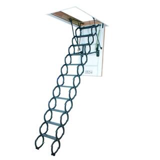 Fakro LST 9 ft. 2 in. 22.5 in. x 47 in. Insulated Steel Scissor Attic Ladder with 350 lb. Load Capacity Not Rated 66820