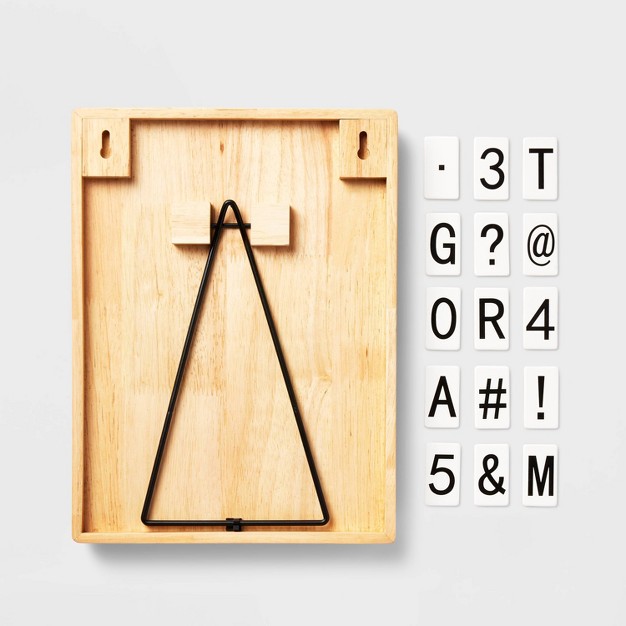 92pc Wood Letter Board