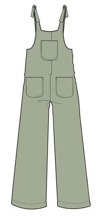 Carefree Dungarees - Sage