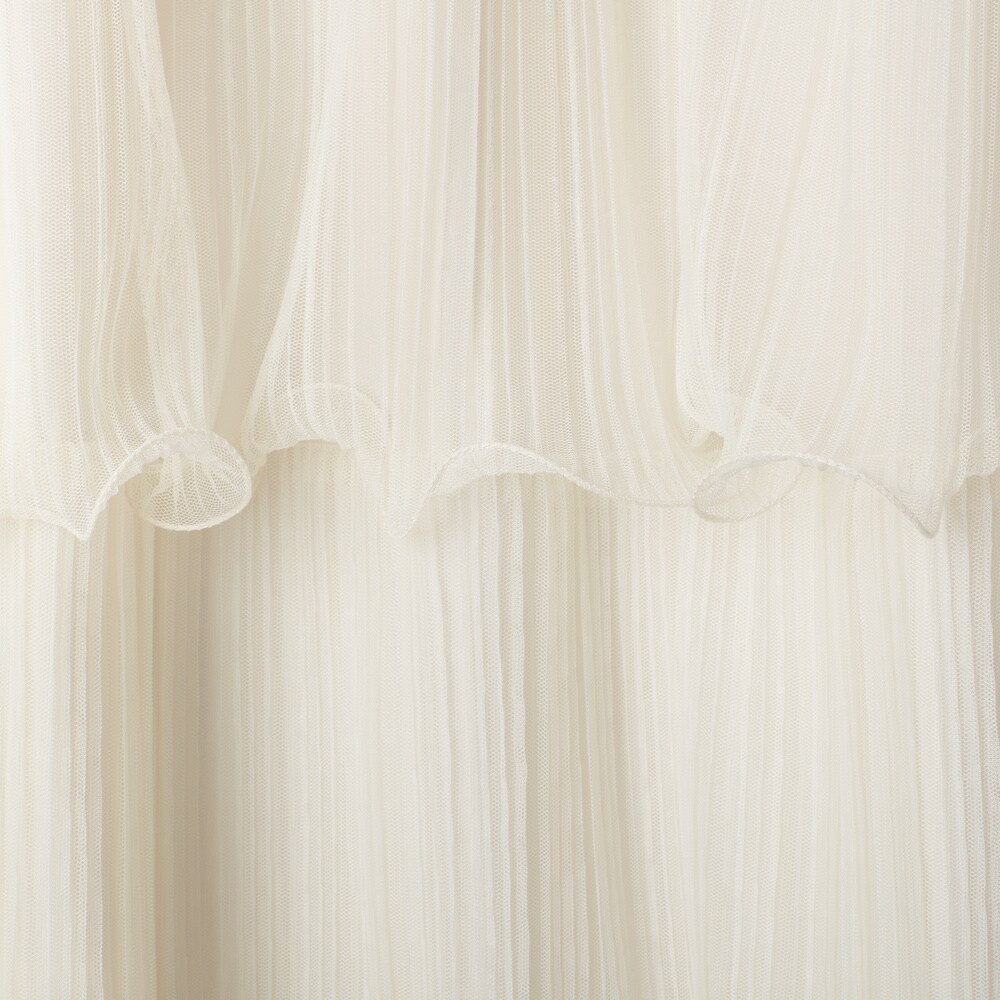 Lush Decor Nerina Ruffled Single Curtain Panel   54\