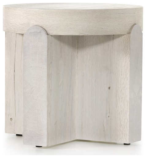 Borna End Table Natural Ash Veneer   Transitional   Side Tables And End Tables   by Rustic Home Furniture Deco  Houzz