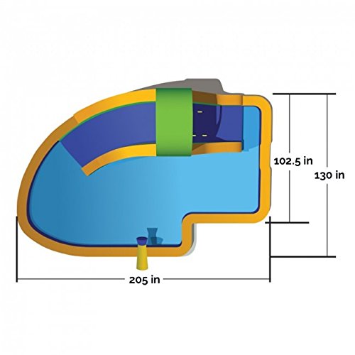 Blast Zone Hydro Rush 19' Inflatable Water Slide