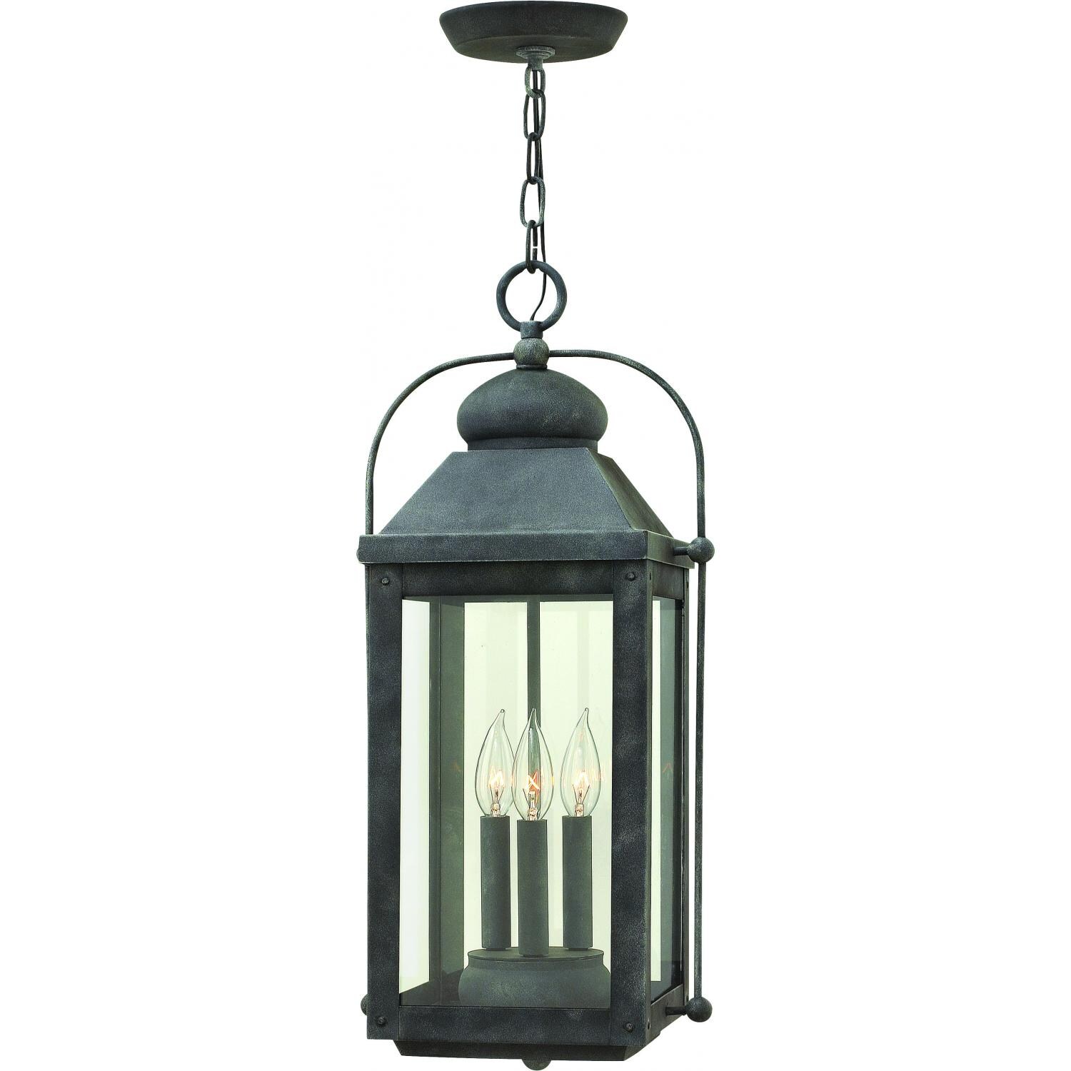 Hinkley Lighting Anchorage Three Light 24-Inch Outdoor Hanging Lantern