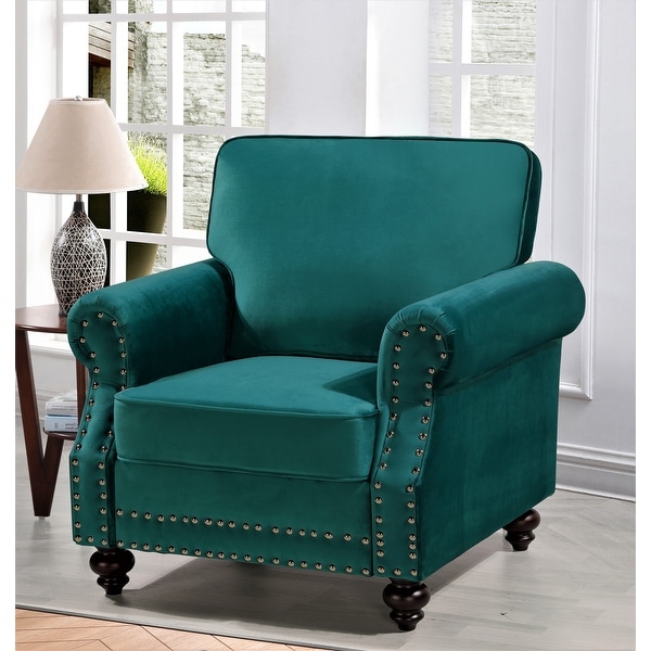 Ramos Nailhead Velvet Chair