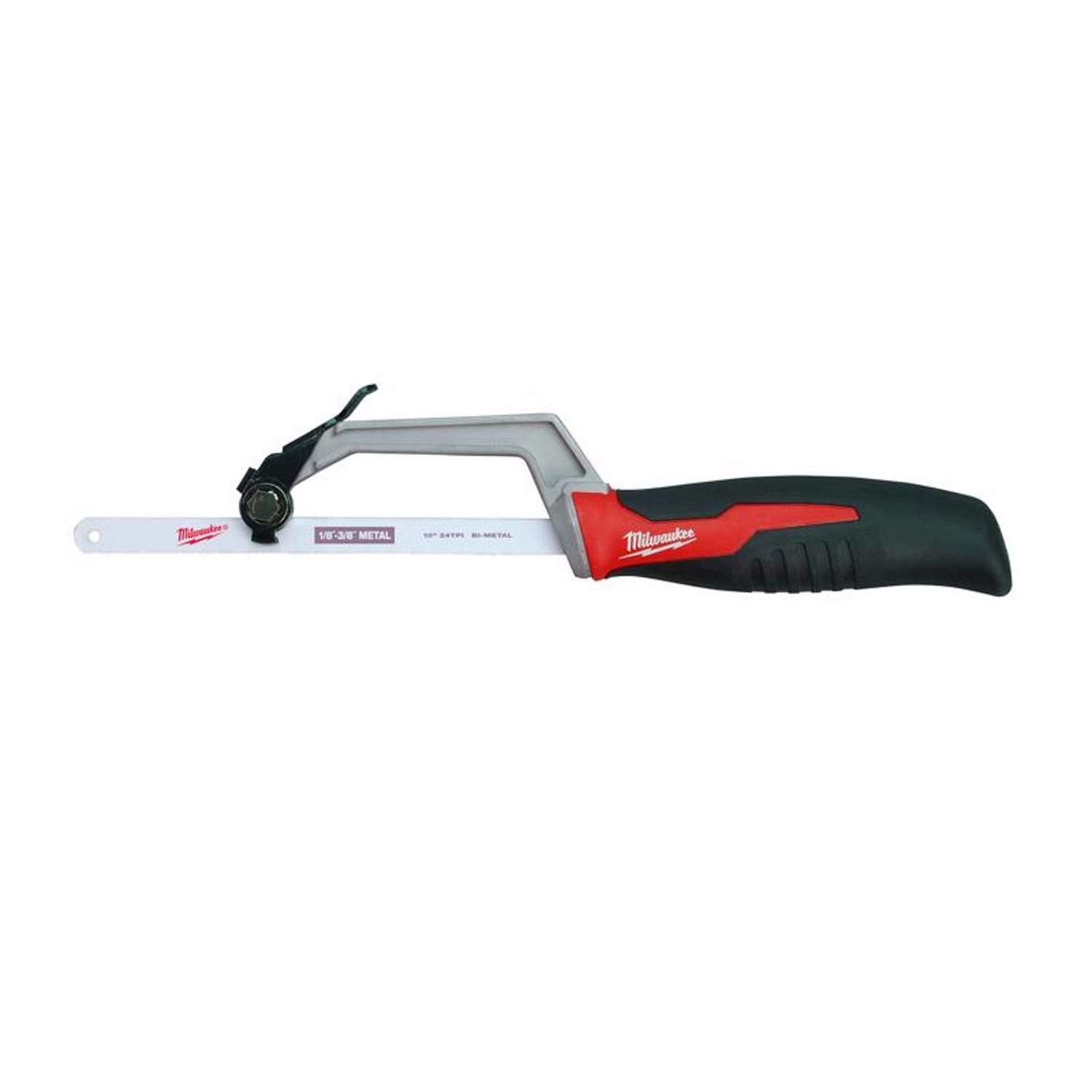 MW 10 in. Bi-Metal Compact Hacksaw Black/Red 1 pc