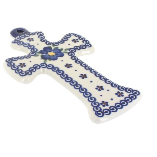 Blue Rose Polish Pottery 47 Vena Cross