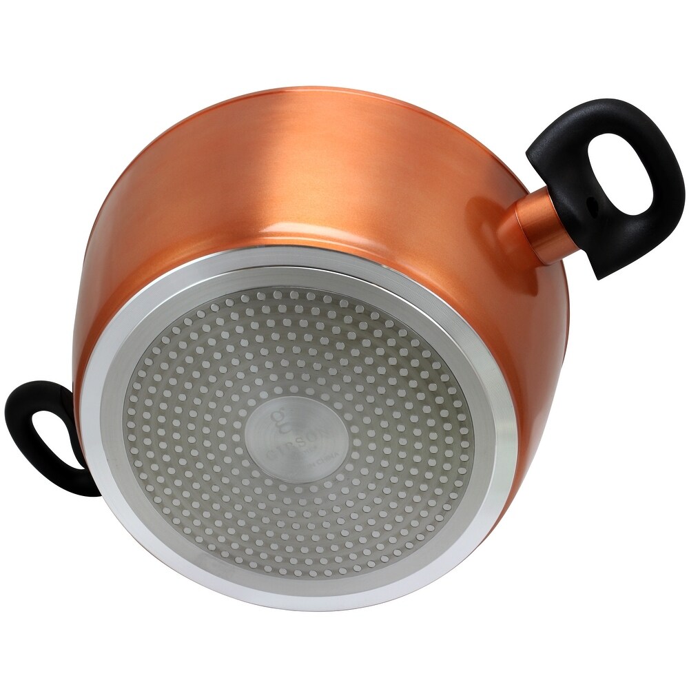 Eco Friendly Home Hummington 4.5 Quart Dutch Oven with Lid in Metallic Copper