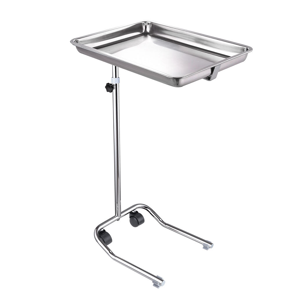 Yescom Mayo Stand Foot Operated Medical Equipment Chrome Pole