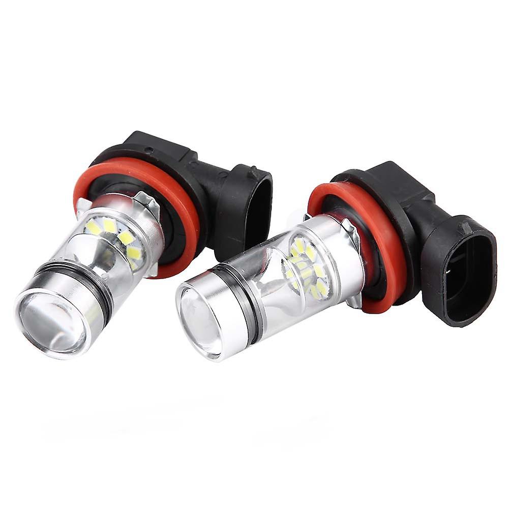 2x H8 H9 H11 6000k Super White 100w Led Headlight Bulbs Kit Fog Car Driving Light