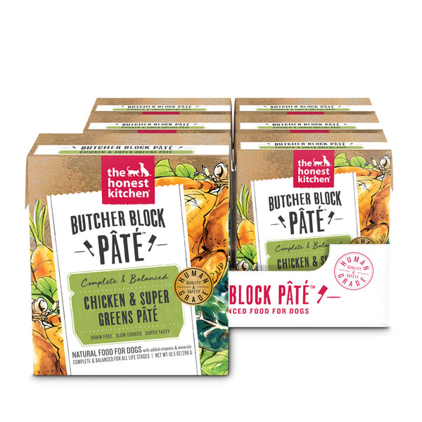 The Honest Kitchen Butcher Block Pate Chicken and Super Greens for Dogs