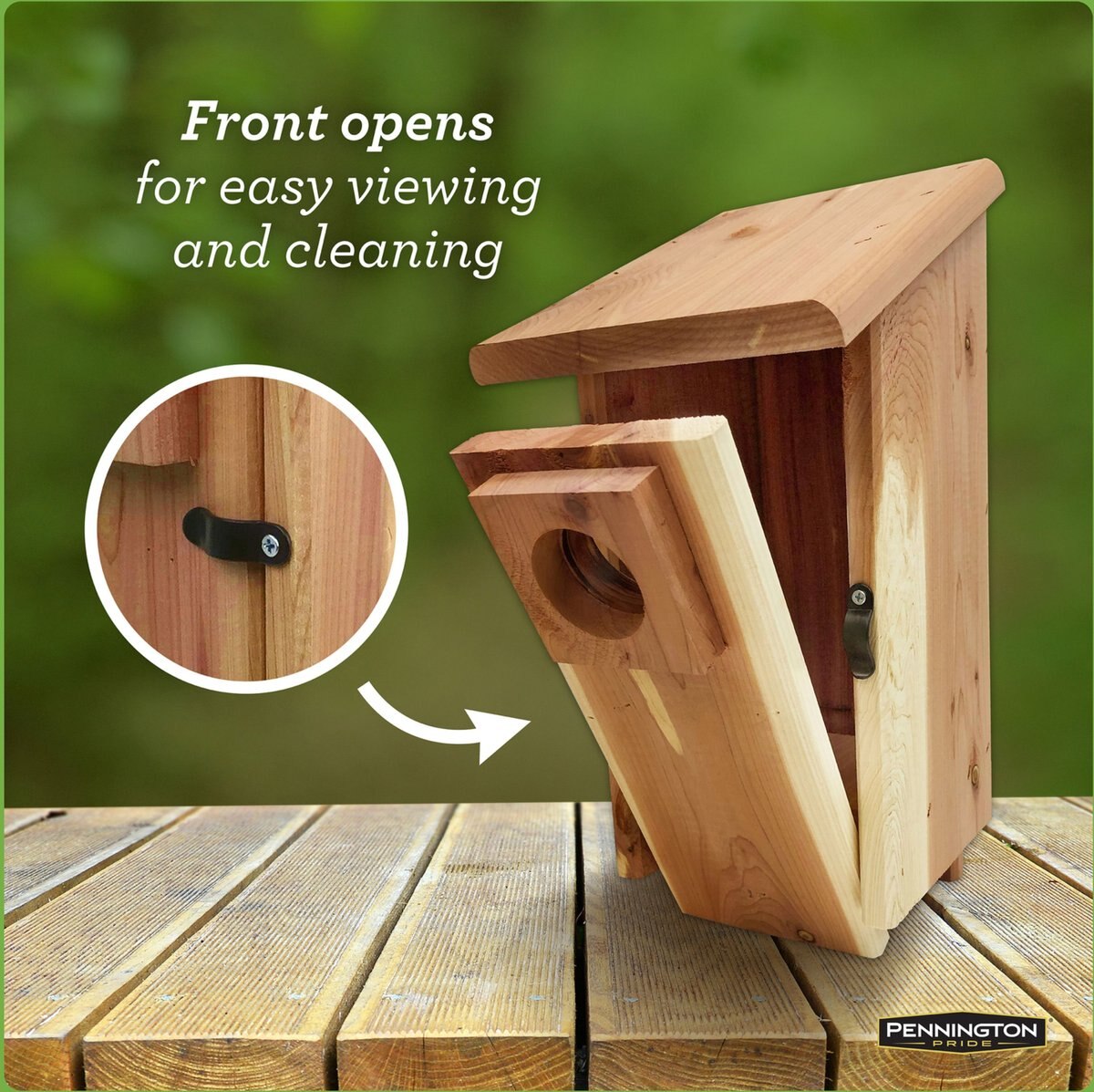 Pennington Pride Cedar Predator Guard Bird House