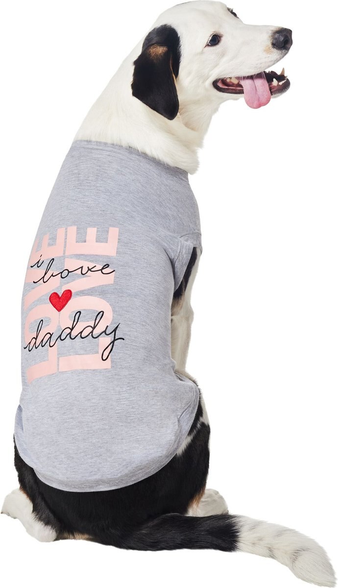 Frisco I Love Daddy Heart Dog and Cat T-Shirt