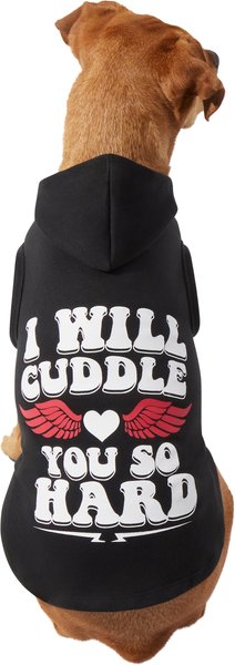 Wagatude I Will Cuddle You Hard Dog Hoodie