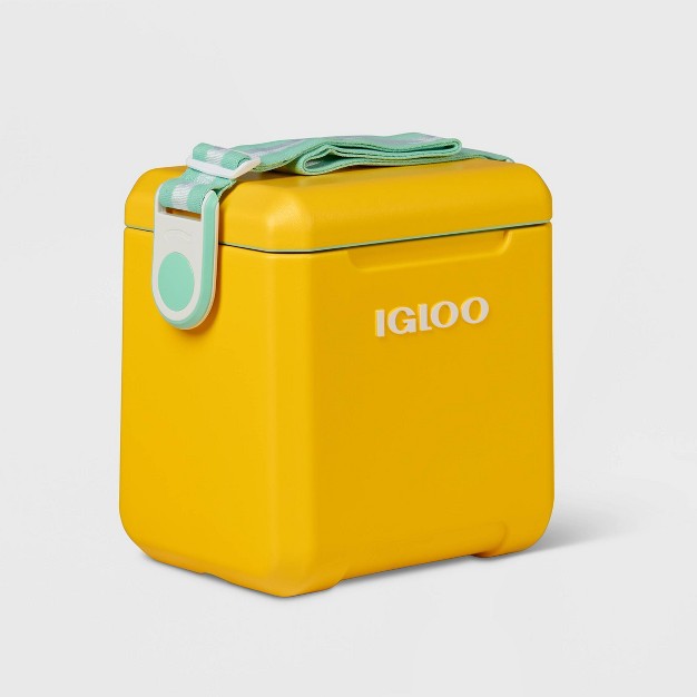 Igloo Tag Along Too 11 Quart Hard Sided Cooler Yellow