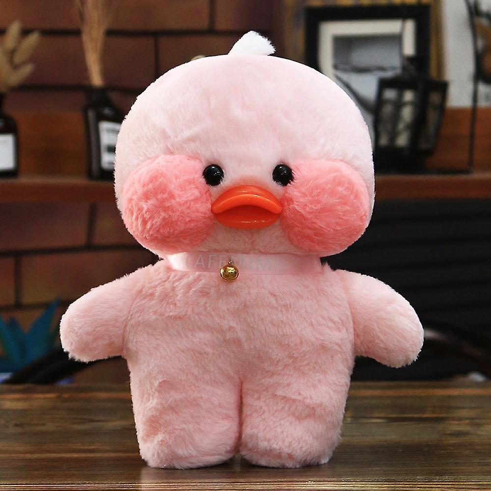 Soft Duck Plushies Little Yellow Duckling Stuffed Animal Toy For Children (11.8 Inches， Pink)