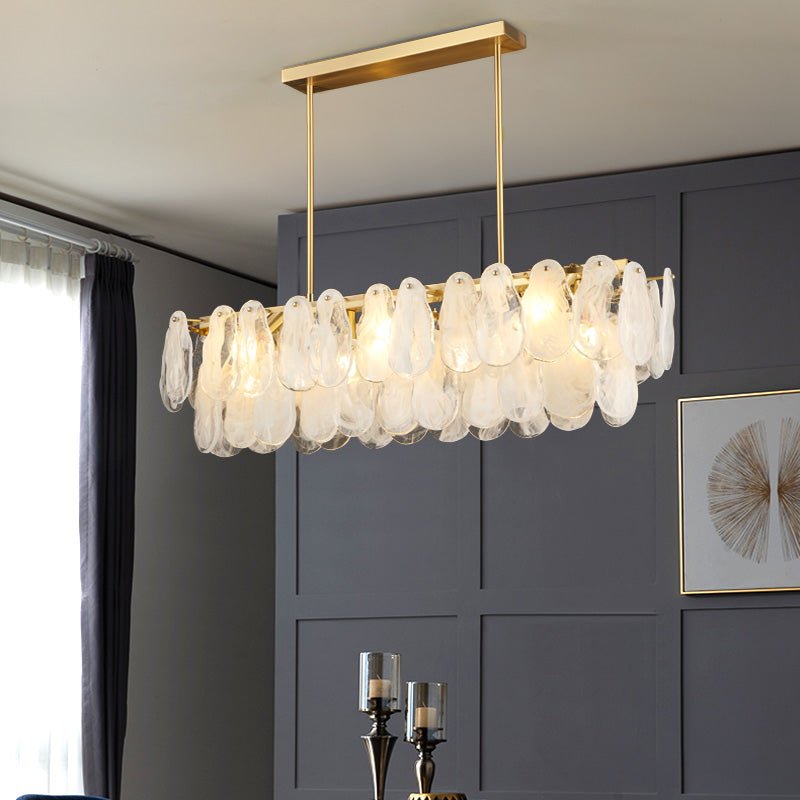 Round Cloud Glass Chandelier