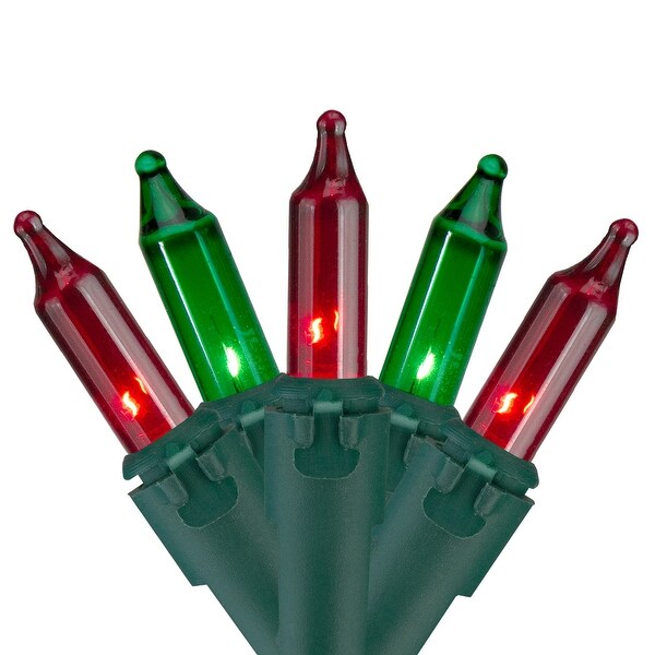 100 Count Red and Green Mini Christmas Lights