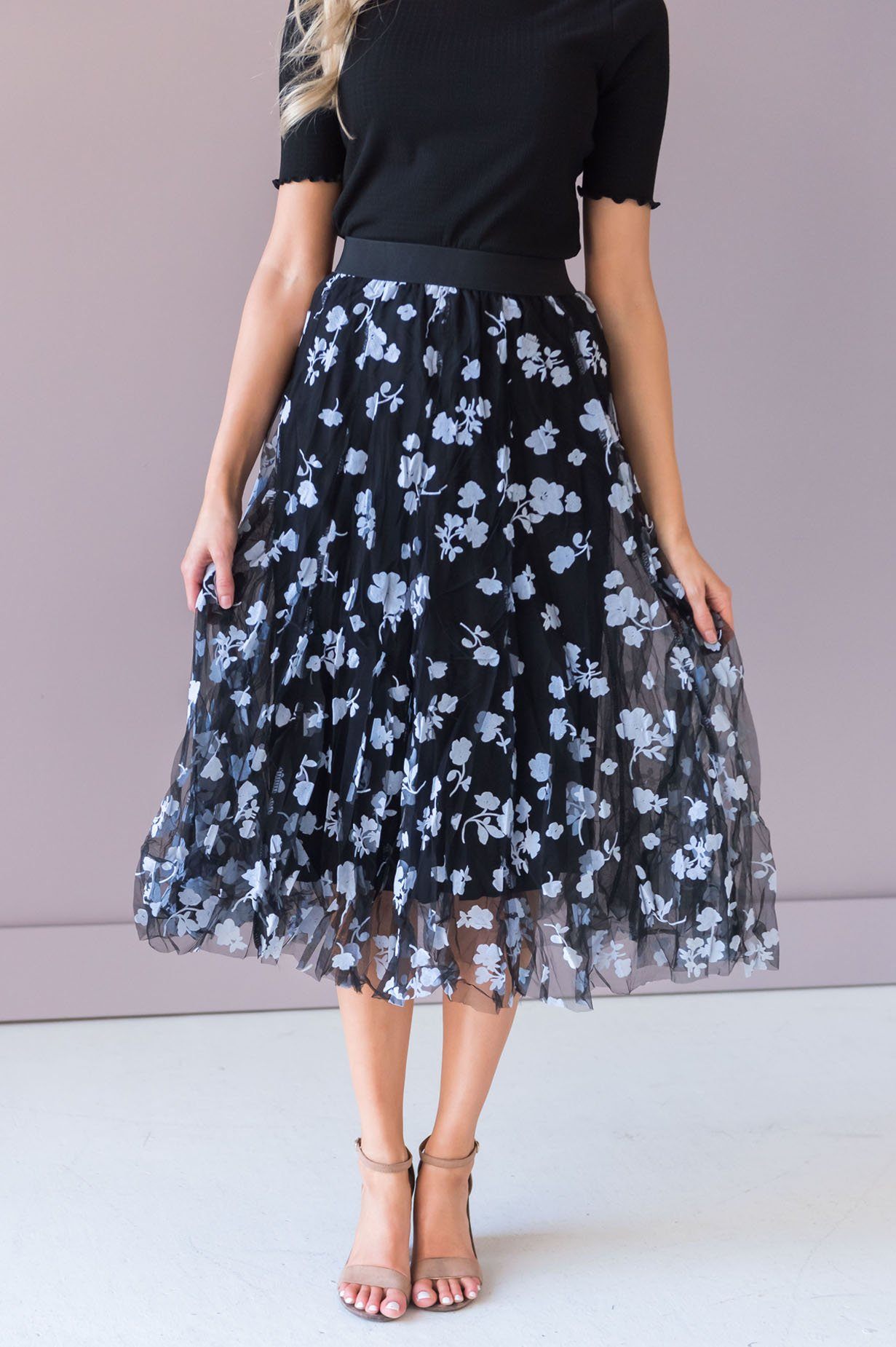 Forever Love Song Modest Tulle Skirt