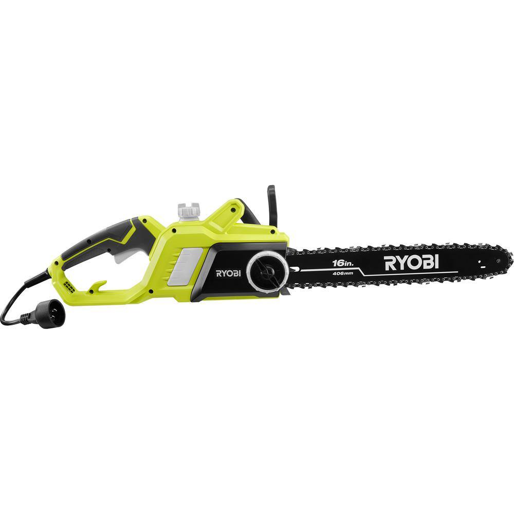 RYOBI 16 in. 13 Amp Electric Chainsaw and 6 Amp Pole Saw RY43155-PS