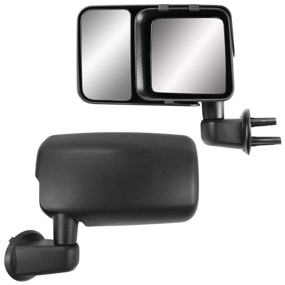 K-Source 80740 Snap and Zap Custom Fit Towing Mirror for Jeep Wrangler (2007-2017) and Wrangler JK (2018)， Pair