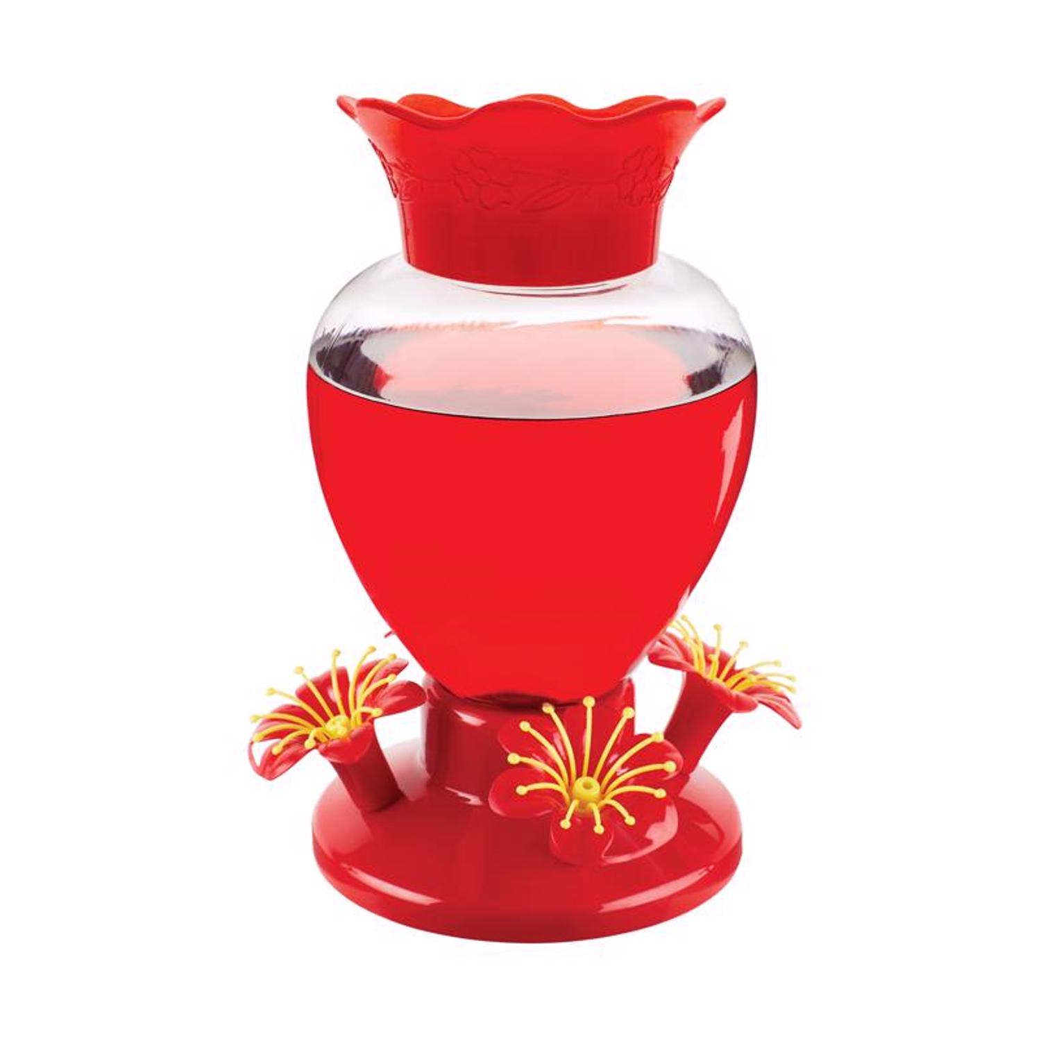 North States Hummingbird 24 oz Plastic Nectar Feeder 4 ports