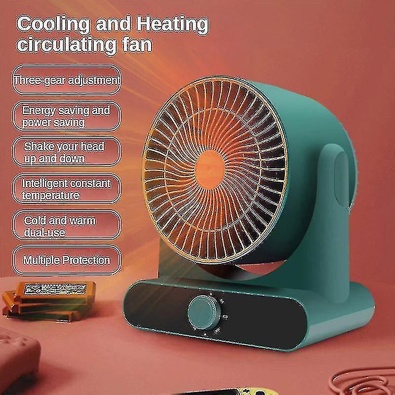 Electric Heater Mini Home Heating Fan Portable Desktop Office Space Heater Silent Warmer Fast Heater Hot Air For Room Machine Blue