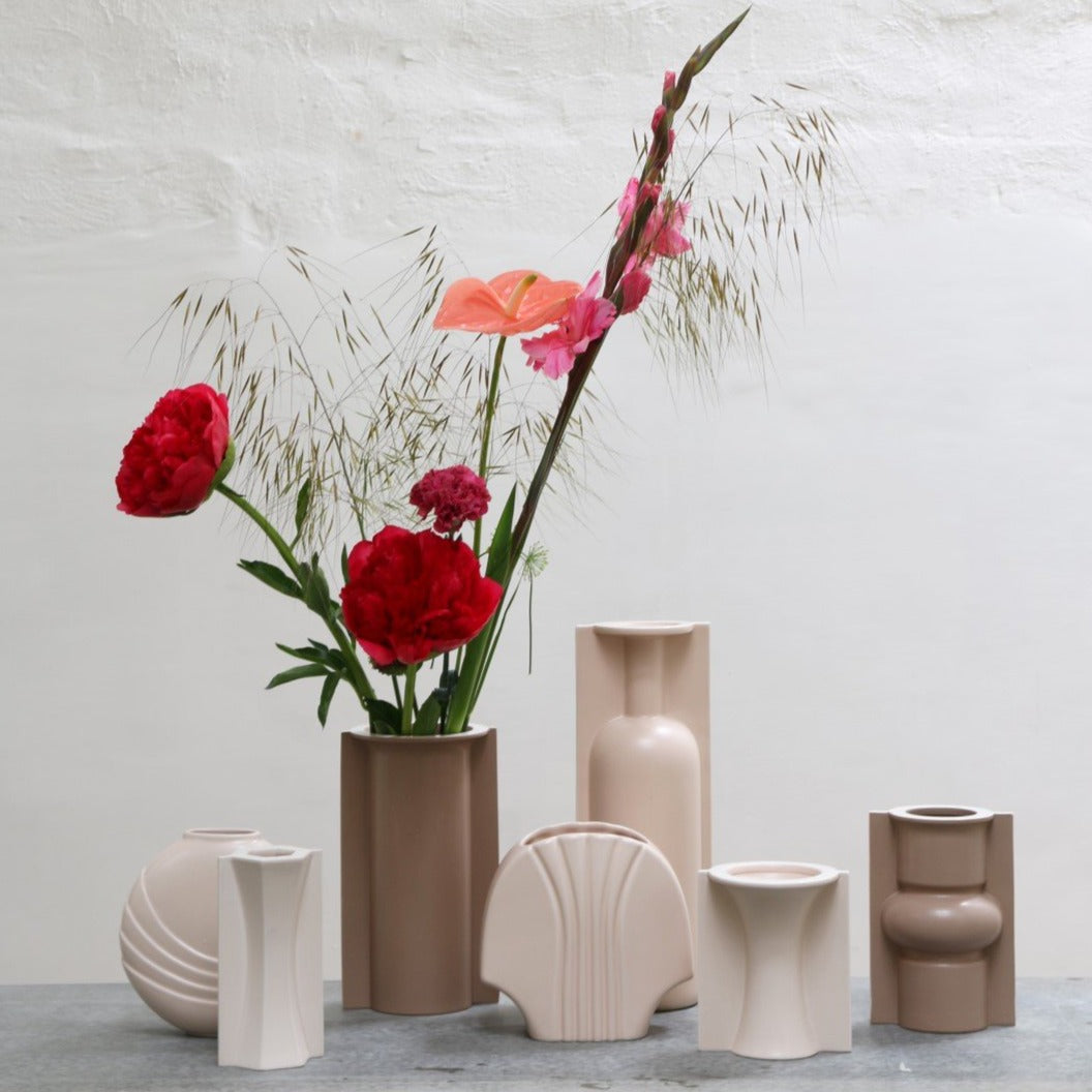 Molding shape vase - s -flat finish